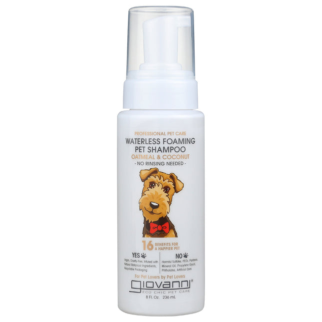 Waterless Foaming Pet Shampoo (Oatmeal & Coconut)-Pet Shampoo-AlchePharma