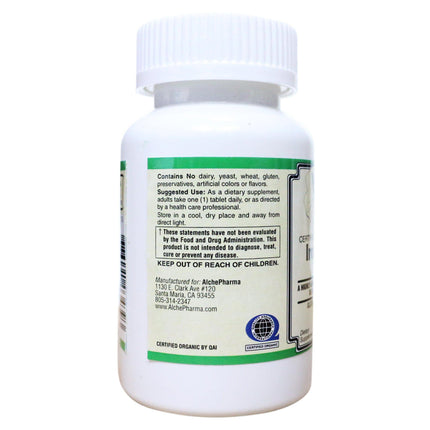 Whole Food Iron Chelate, Certified USDA Organic and from Sprouted Amaranth Simple and Clean Excipients-AlchePharma