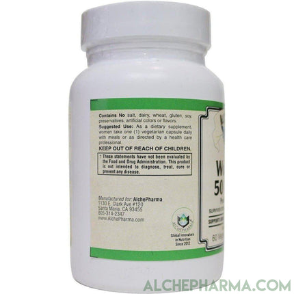 Women’s Probiotic Formula 50 Billion proprietary Lactobacilli and Bifidobacterium blend-AlchePharma-30 Veg Caps-AlchePharma