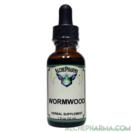 Wormwood Artisan Organic Tincture, ( Artemisia absinthium ) 1:5 concentrate derived from the leaf-Herbs-AlchePharma