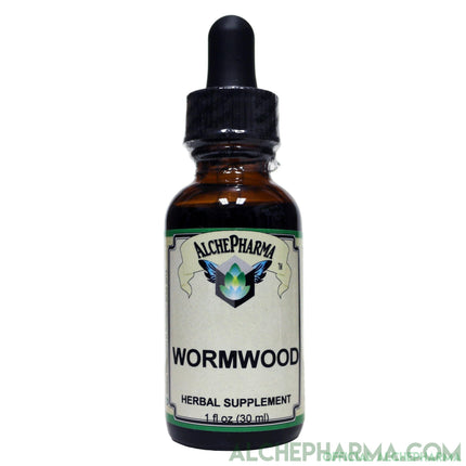 Wormwood Artisan Organic Tincture, ( Artemisia absinthium ) 1:5 concentrate derived from the leaf-Herbs-AlchePharma