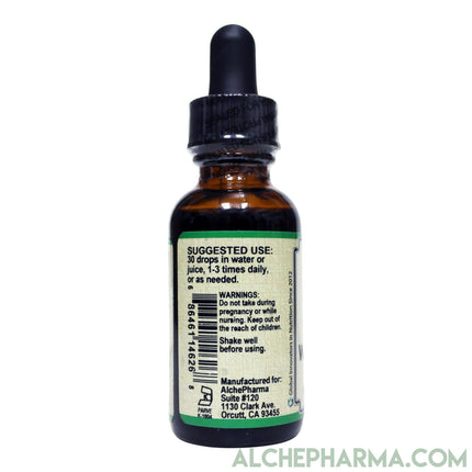 Wormwood Artisan Organic Tincture, ( Artemisia absinthium ) 1:5 concentrate derived from the leaf-Herbs-AlchePharma