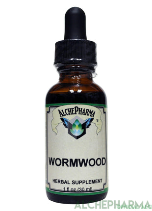 Wormwood Artisan Organic Tincture, ( Artemisia absinthium ) 1:5 concentrate derived from the leaf-Herbs-AlchePharma