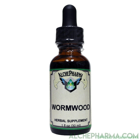 Wormwood Artisan Organic Tincture, ( Artemisia absinthium ) 1:5 concentrate derived from the leaf-Herbs-AlchePharma