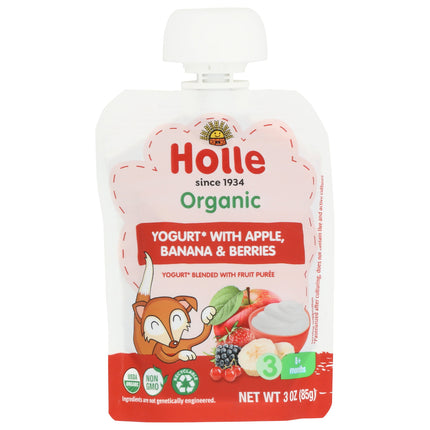 Yogurt 3 oz Pouches with Fruit Puree (4 Organic Flavors)-Baby Food-AlchePharma