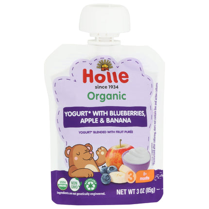 Yogurt 3 oz Pouches with Fruit Puree (4 Organic Flavors)-Baby Food-AlchePharma