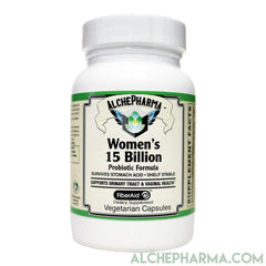 15 Billion Women's Probiotic • Formulated Specifically for Women • SURVIVES STOMACH ACID • Shelf Stable • Synbiotic-Vitamins & Supplements-AlchePharma