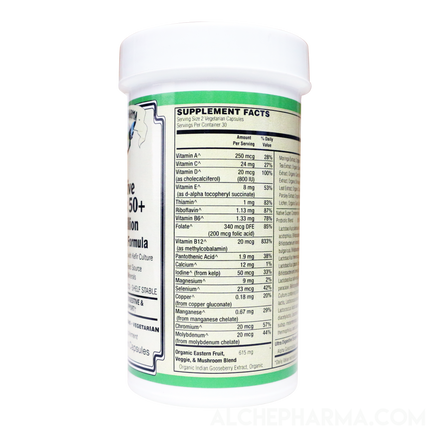 Active Men's 50+ 85 Billion Probiotic Formula - Super Concentrate Probiotic Blend, a Multi-Strain Probiotic with Kefir Culture-Vitamins & Supplements-AlchePharma