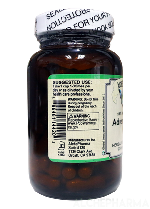 Adrenal Rx Powder Capsules Adaptogen Blend-Vitamins & Supplements-AlchePharma