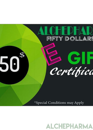AlchePharma E Gift Certificates-Gift Cards-AlchePharma