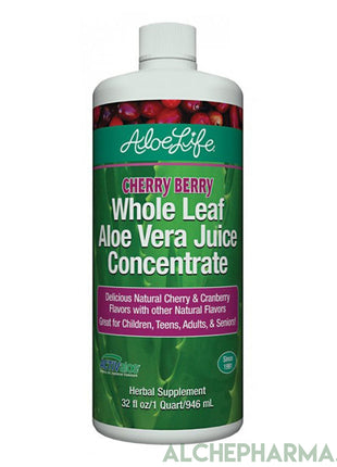 Aloe Life Cherry Berry Whole Leaf Aloe Juice Concentrate-AlchePharma