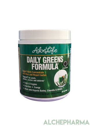 Aloe Life Daily Greens Powder 9.34oz-AlchePharma