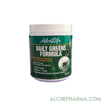 Aloe Life Daily Greens Powder 9.34oz-AlchePharma