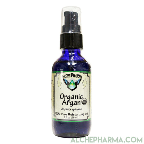 Argan Oil - USDA Certified Organic 100% pure ( Argania Spinosa ) 2 fl oz ( 59 ml )-Moisturizing-AlchePharma