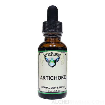Artichoke Liquid Tincture ( Organic Artichoke Leaf ) 500 mg Equivalence per serving Parve K-1604-Herb Tincture-AlchePharma