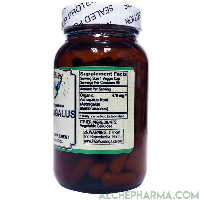 Astragalus- Organic Astragalus Membranaceus Root Vegetarian Capsules-herb-AlchePharma