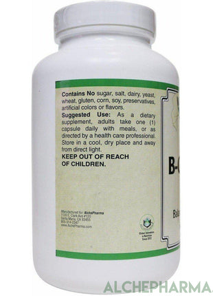 AP Balanced B-100 Complex, 50, 100, 250 Caps with Choline, PABA and Inositol ( Preservative free ) - AlchePharma