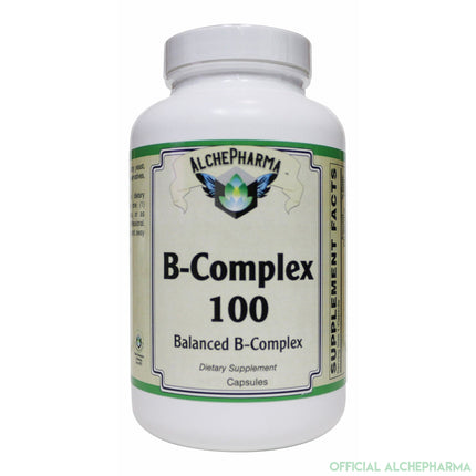 Balanced B-100 Complex Caps with Choline, PABA and Inositol ( Preservative free )-AlchePharma
