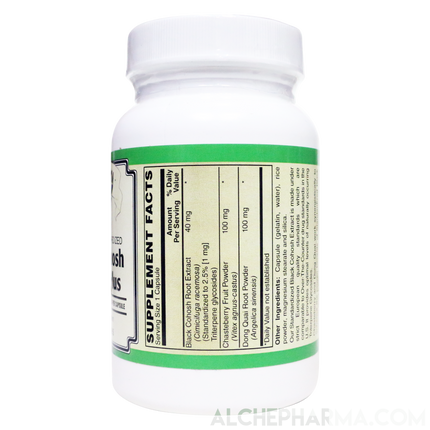 Black Cohosh Extract Plus, European Standardized 2.5% Triterpene glycosides-Herbs-AlchePharma