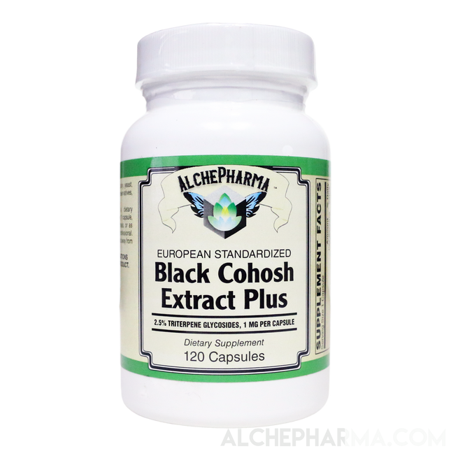 Black Cohosh Extract Plus, European Standardized 2.5% Triterpene glycosides-Herbs-AlchePharma