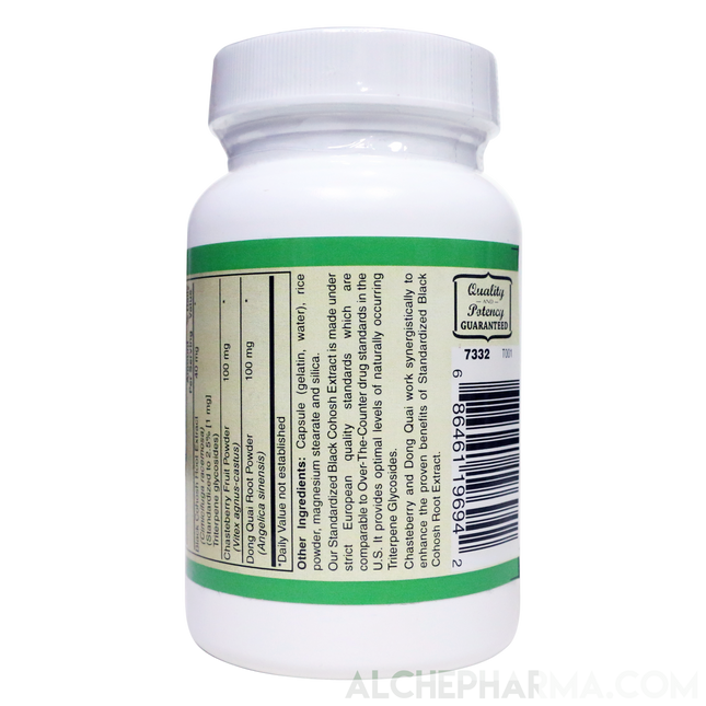 Black Cohosh Extract Plus, European Standardized 2.5% Triterpene glycosides-Herbs-AlchePharma