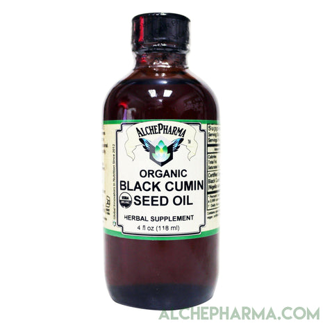 Black Cumin Seed Oil Certified Organic 100% Pure Cold Pressed ( Nigella Sativa )-Herb-AlchePharma