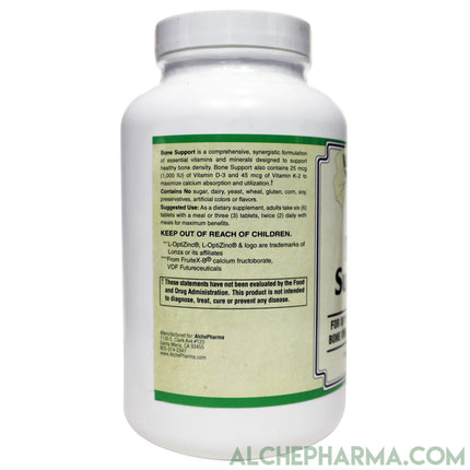 Bone Support, Fructoborate (FRUITEX-B®), Hydroxyapatite, Citrate Advanced Formula-Minerals-AlchePharma