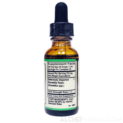 Boswellia Resin Tincture HSR 1:3 Herb Weight equiv. 333 mg per ml Parve K-1604-Herb Tincture-AlchePharma