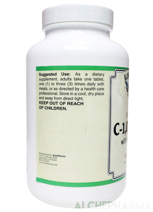 C-1,000mg ( ascorbic acid ) with 50 mg Rose Hips -Soy Corn Gluten Free-Vitamins & Supplements-AlchePharma