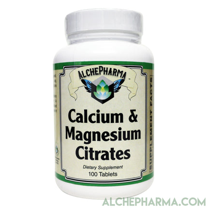 Calcium Magnesium Citrates- Bone Health support, with added Vitamin K & D and Boron-Minerals-AlchePharma