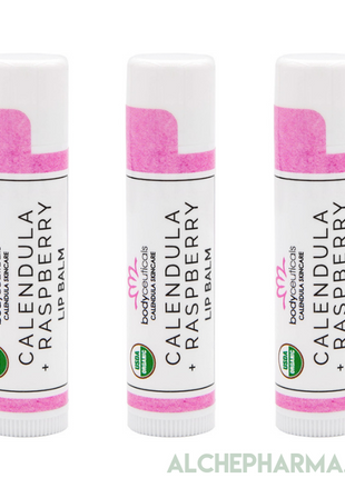 Calendula + Raspberry Lip Balm - 3 pack-Lip Balms & Treatments-AlchePharma