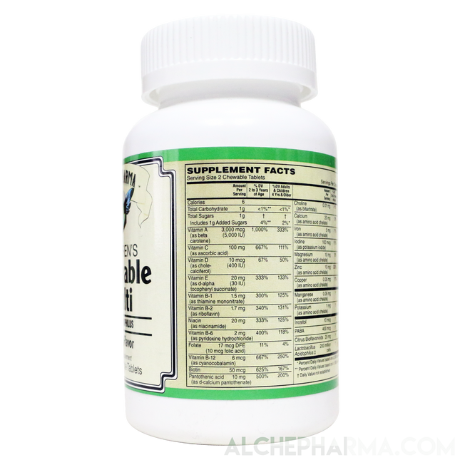 Children's Chewable Multi with Probiotics - Natural Cherry Flavor-Children-AlchePharma