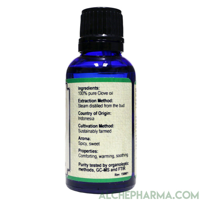 Clove Bud Essential Oil ( Eugenia Caryophyllata ) Steam Distilled from the bud 100% Pure-Essential Oil-AlchePharma