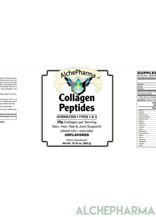 Collagen Peptides • Hydrolyzed Types 1 & 3 • Grass Fed-AlchePharma