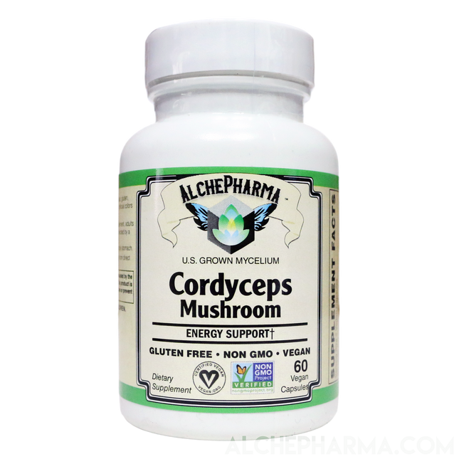 Cordyceps (Cordyceps sinensis) Organic mushroom - 40% polysaccharides,-Mushrooms-AlchePharma