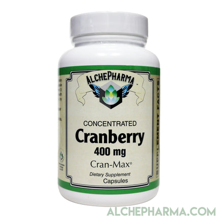 Cran-Max® Cranberry fruit powder 34:1 (Vaccinium macrocarpon) (100% Cranberry fruit solids) 400mg-Plant-AlchePharma