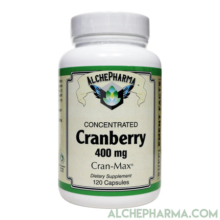 Cran-Max® Cranberry fruit powder 34:1 (Vaccinium macrocarpon) (100% Cranberry fruit solids) 400mg-Plant-AlchePharma