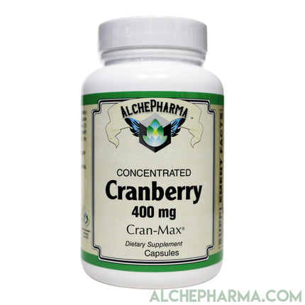 Cran-Max® Cranberry fruit powder 34:1 (Vaccinium macrocarpon) (100% Cranberry fruit solids) 400mg-Plant-AlchePharma