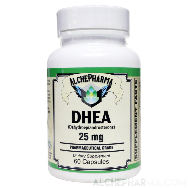 DHEA ((Dehydroepiandrosterone) Pharmaceutical Grade 25 mg.-Hormones-AlchePharma