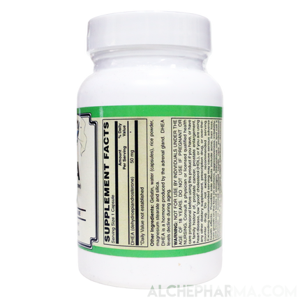 DHEA ((Dehydroepiandrosterone) Pharmaceutical Grade 50 mg-AlchePharma