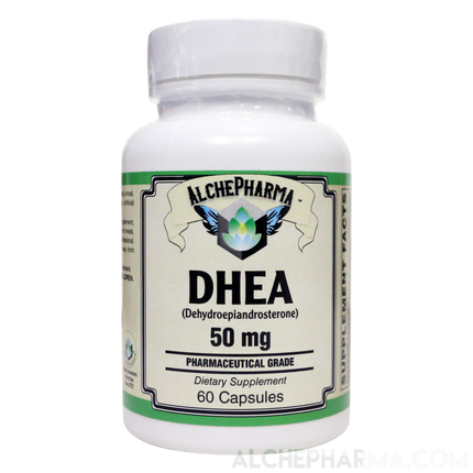 DHEA ((Dehydroepiandrosterone) Pharmaceutical Grade 50 mg-AlchePharma