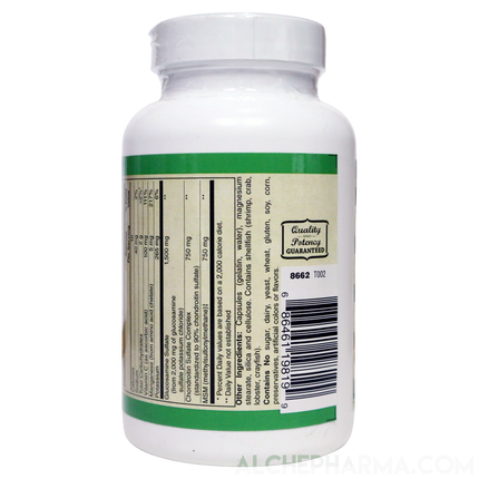 Glucosamine Sulfate, Chondroitin & MSM Capsules ( 4 Cap High Potency Formula )-Vitamins & Supplements-AlchePharma