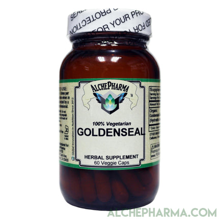 Goldenseal Root 250mg (Organic Hydrastis canadensis) • 60ct Veg Caps-Herbs-AlchePharma