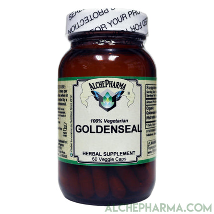 Goldenseal Root 250mg (Organic Hydrastis canadensis) • 60ct Veg Caps-Herbs-AlchePharma