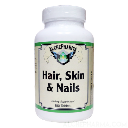 Hair, Skin, & Nails- Comprehensive Hair, Skin and Nails Multivitamin Formula- 90 Tablets-AlchePharma