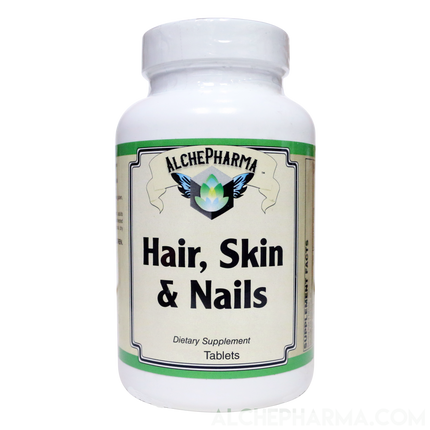Hair, Skin, & Nails- Comprehensive Hair, Skin and Nails Multivitamin Formula- 90 Tablets-AlchePharma
