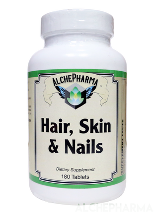 Hair, Skin, & Nails- Comprehensive Hair, Skin and Nails Multivitamin Formula- 90 Tablets-AlchePharma