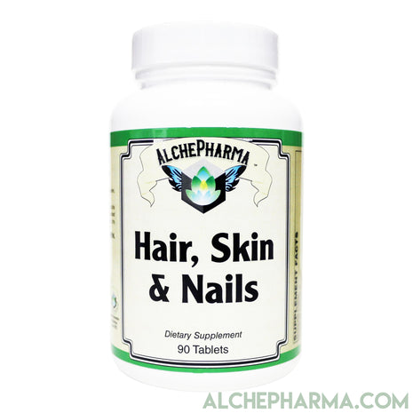 Hair, Skin, & Nails- Comprehensive Hair, Skin and Nails Multivitamin Formula- 90 Tablets-AlchePharma