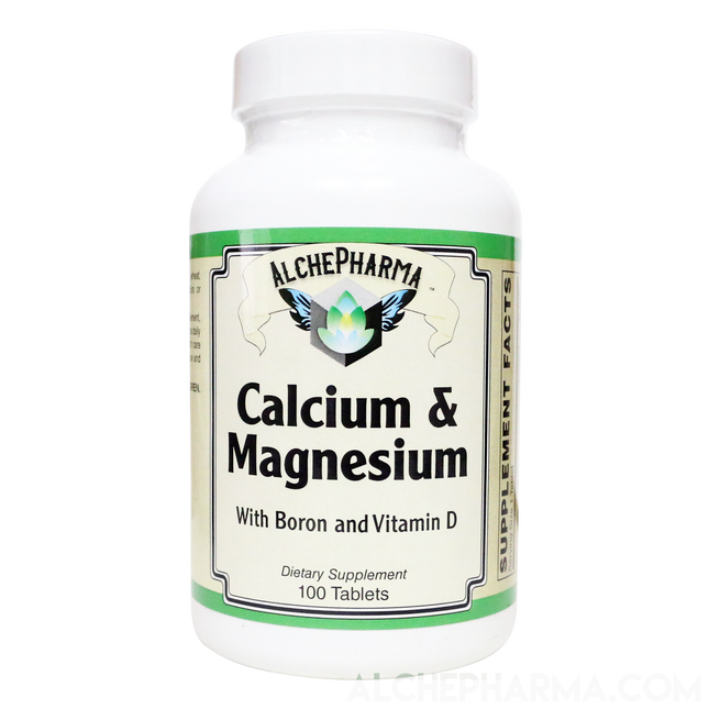 Hi-Potency Calcium and Magnesium w/D3 Boron and Betaine HCL-AlchePharma