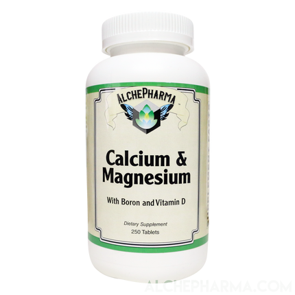 Hi-Potency Calcium and Magnesium w/D3 Boron and Betaine HCL-AlchePharma